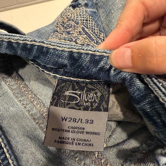 Silver Jeans Blue Flare Wide Leg Denim - Picture 5 of 6